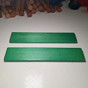 Lincoln Logs Green Roof Pieces 8 Inch Billboard Storefront Sign Replacement